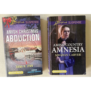 Amish Country Amnesia By M. Carver & Amish Christmas Abduction By D Lynn 2 Books